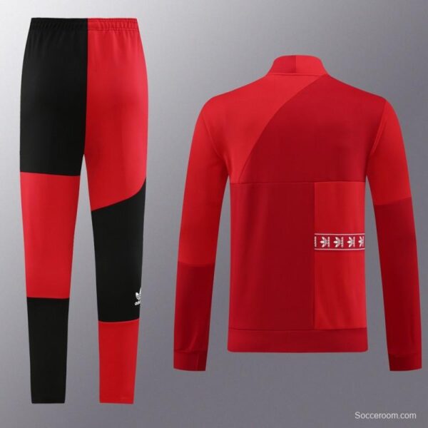 23/24 Adidas Original Wine/Red Full Zipper +Pants - Image 7
