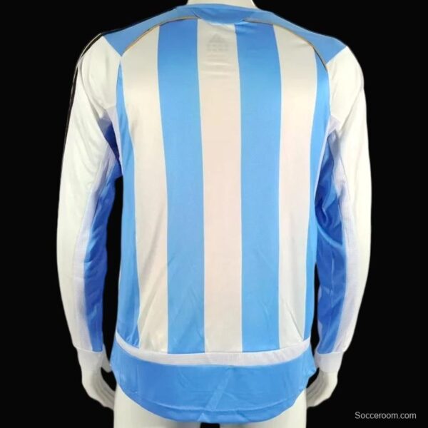 Retro 2006 Argentina Home Long SLeeve Jersey - Image 2