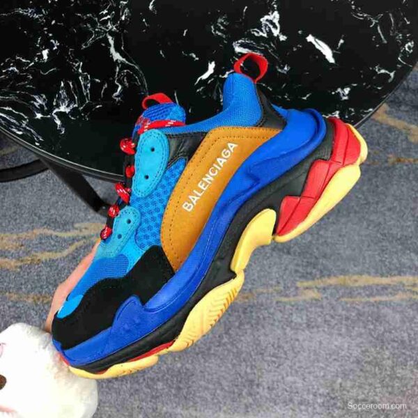 Men Balenciaga Triple-S Sneaker Multi-Color Blue/Black/Brown - Image 9
