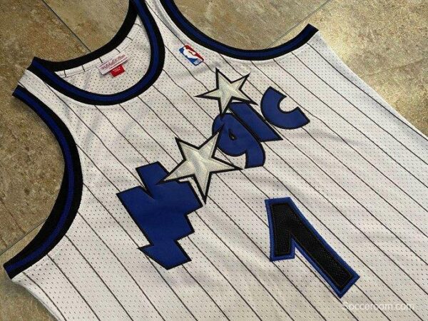 Men's Tracy McGrady White Retro Classic Team Jersey - Image 9