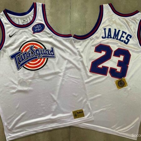 Men's LeBron James White Retro Classic Team Jersey