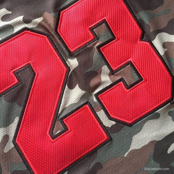 Men's Michael Jordan Camouflage Retro Classic Team Jersey - Image 9