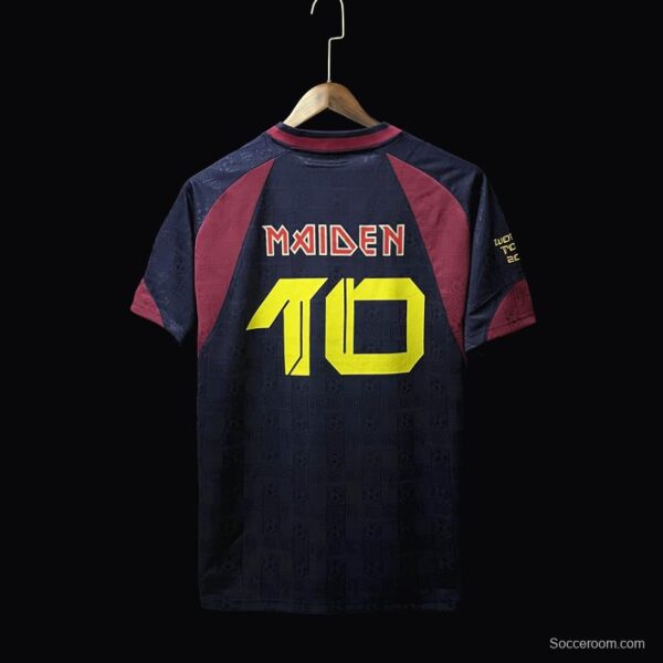 Retro 2010 West Ham Iron Maiden Home Soccer Jersey - Image 2