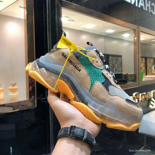 Men/Women Balenciaga Triple S MutiColor Clear Sole Khaki/Green Item Sneaker 6380380 - Image 8