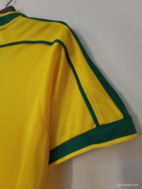 Retro 1998 Brazil Home Soccer Jersey - Image 5