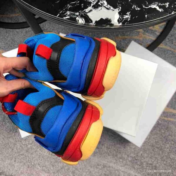 Men Balenciaga Triple-S Sneaker Multi-Color Blue/Black/Brown - Image 3