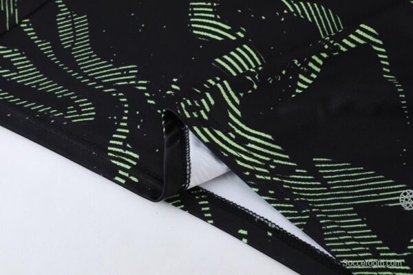 2023 Manchester United Dark Green Half Zipper Tracksuit - Image 9