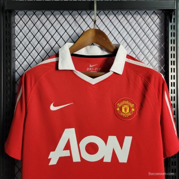 Retro 10-11 Manchester United Home Jersey - Image 4