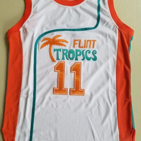 Flint Tropics 11 Ed Monix Basketball Jersey Semi Pro Team