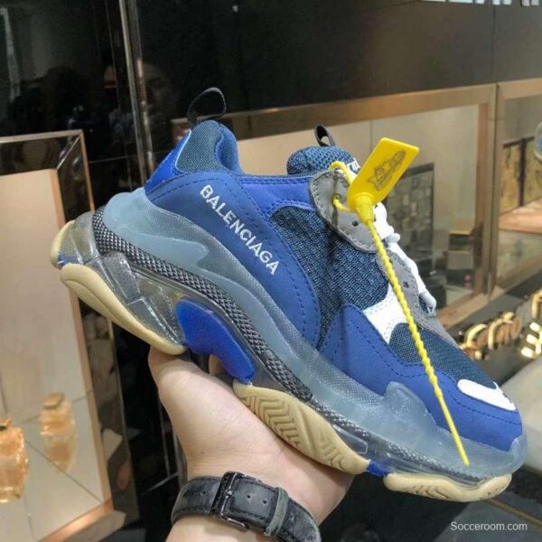 Men/Women Balenciaga Triple S Sneaker Navy - Image 7