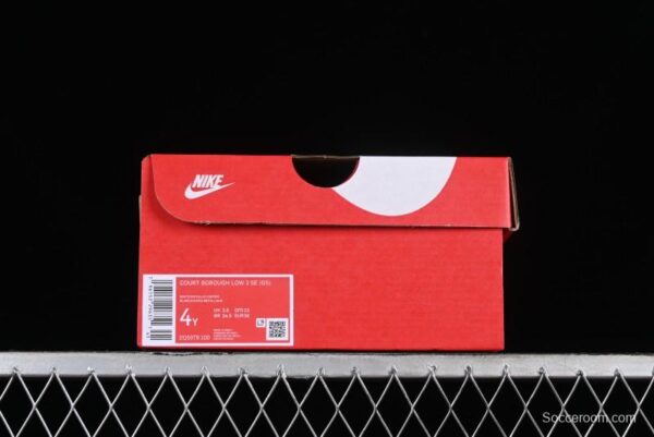 Nike Court Borough Rose Pink Customized  Non-Slip Wear-Resistant Low-Top Sneakers - Image 6