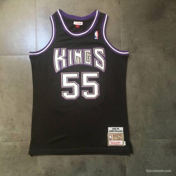 Men's Jason Williams Black Retro Classic Team Jersey - Image 5