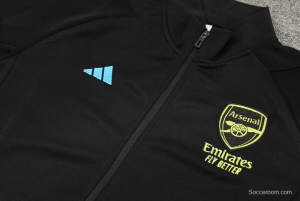 23/24 Arsenal Yellow Purple Full Zipper Jacket+Pants - Image 4
