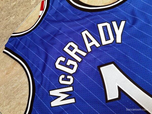 Men's Tracy McGrady Blue Retro Classic Team Jersey - Image 8