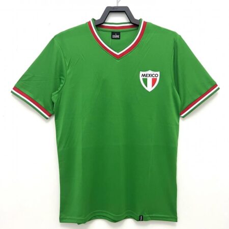 Retro 1970 Mexico Home Soccer Jersey