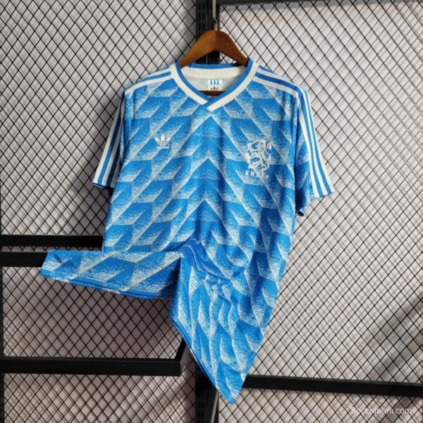 Retro 1988 Netherlands Away Blue Jersey - Image 8