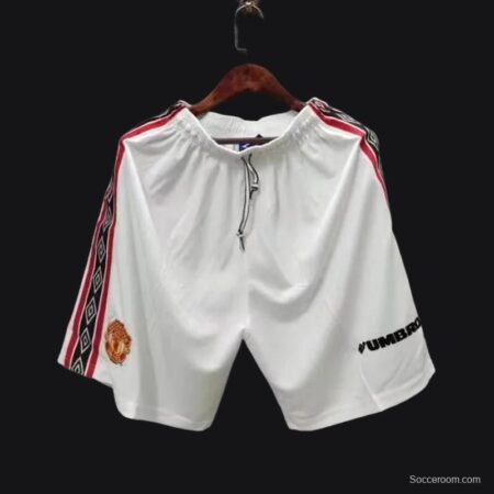 Retro 98/99 Manchester United Home Shorts