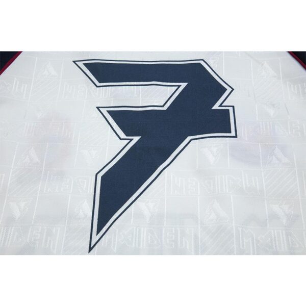 Retro 99/01 West Ham X Iron Maiden Away White Jersey - Image 2