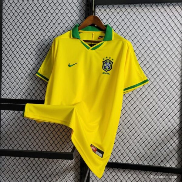 Retro 1997 Brazil Home Jersey - Image 11