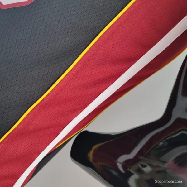 75th Anniversary Miami Heat JAMES #6 Black NBA Jersey - Image 3