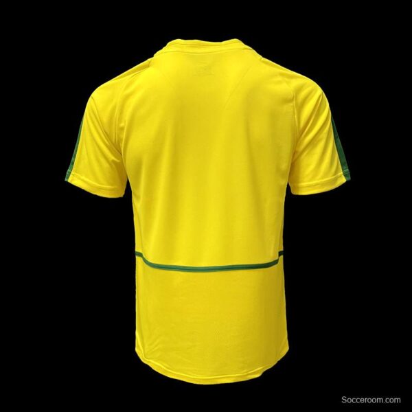 Retro 2002 Brazil Home Soccer Jersey - Image 2