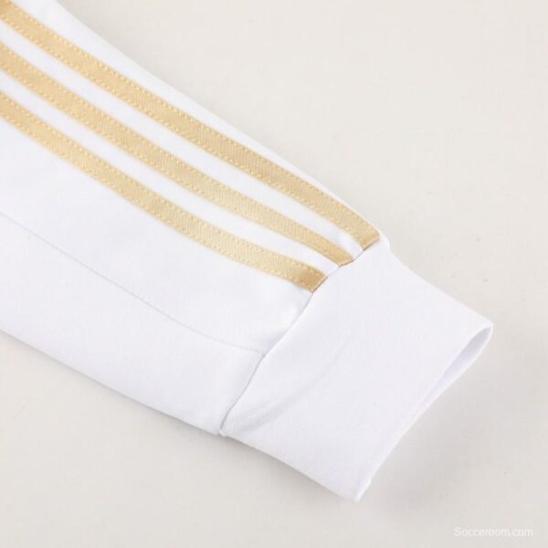2023 Italy 125th Anniversary White Full Zipper Hooide Jacket+Pants - Image 6