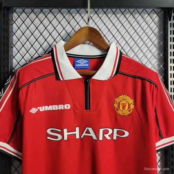 Retro 98-99 Manchester United Home Jersey - Image 8