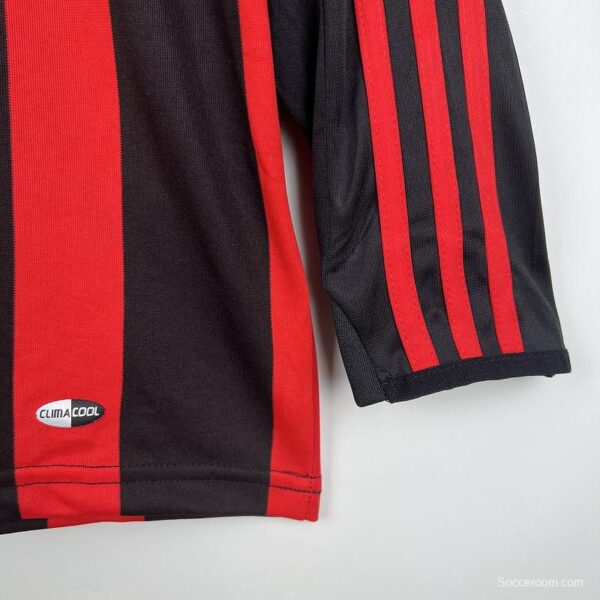 Retro 08/09 AC Milan Home Long Sleeve Jersey - Image 4