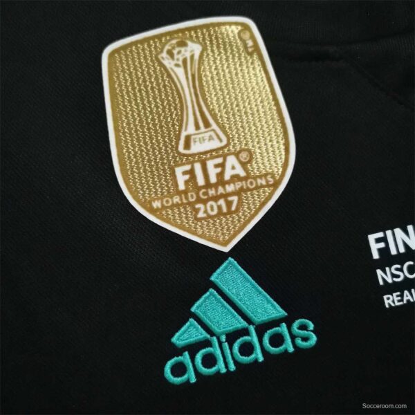 Retro 17/18 Real Madrid Away Soccer Jersey With Full Patch - Image 11
