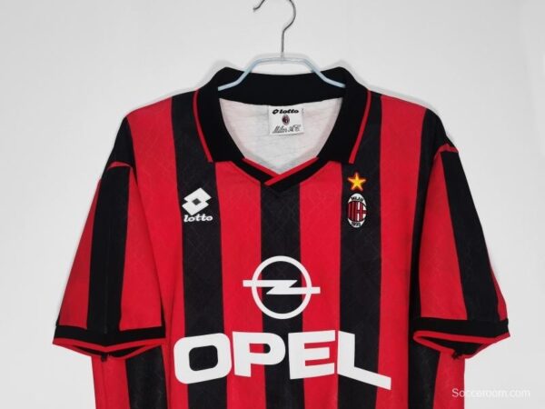 Retro 1995/96 AC Milan Home Soccer Jersey - Image 8
