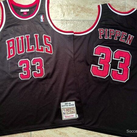 Men's Scottie Pippen Black Retro Classic Team Jersey