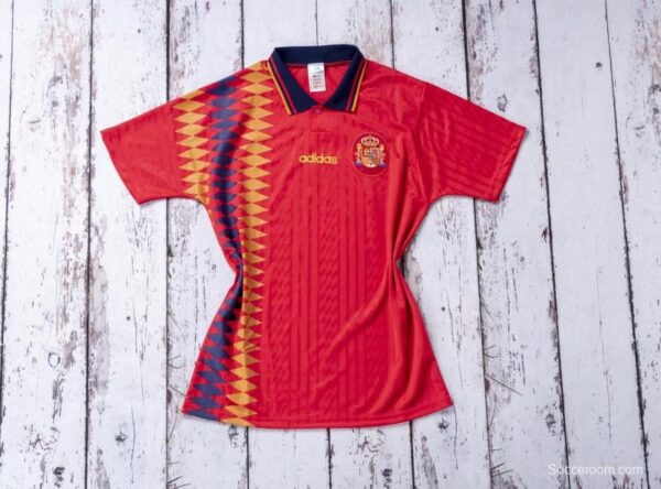 Retro 1994 Spain Home Soccer Jersey - Image 6
