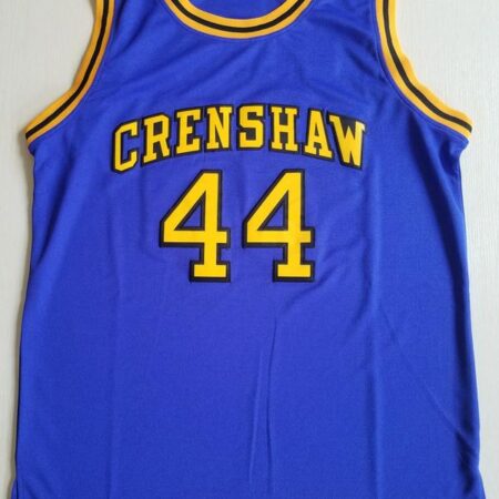 Bryant 44 Crenshaw High School Blue Basketball Jersey