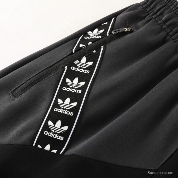 23/24 Adidas Original Black/Grey Full Zipper +Pants - Image 6