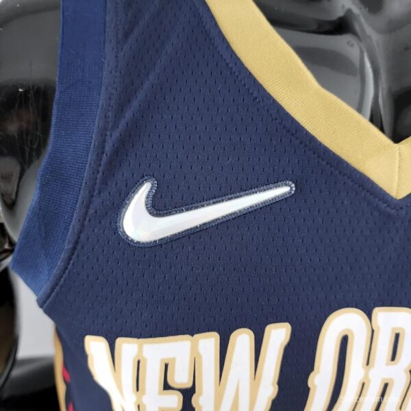 75th Anniversary New Orleans Pelicans Ingram #14 Navy Blue NBA Jersey - Image 7