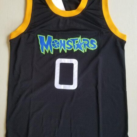 Mon-Stars 0 Alien Black Bastetball Jersey