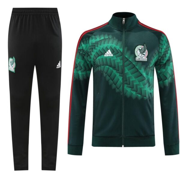 2022 Mexico Dark Green Full Zipper Tracksuit - Image 10