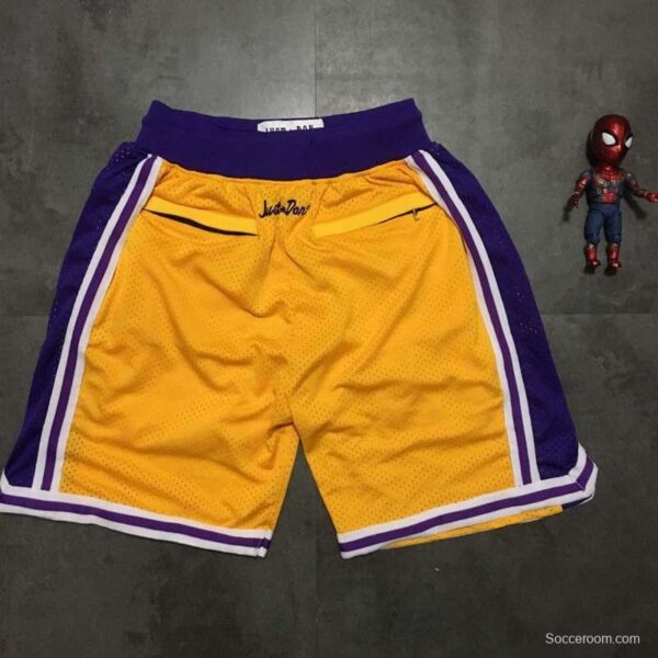 Men's Yellow Retro Classic Team Shorts - Image 7