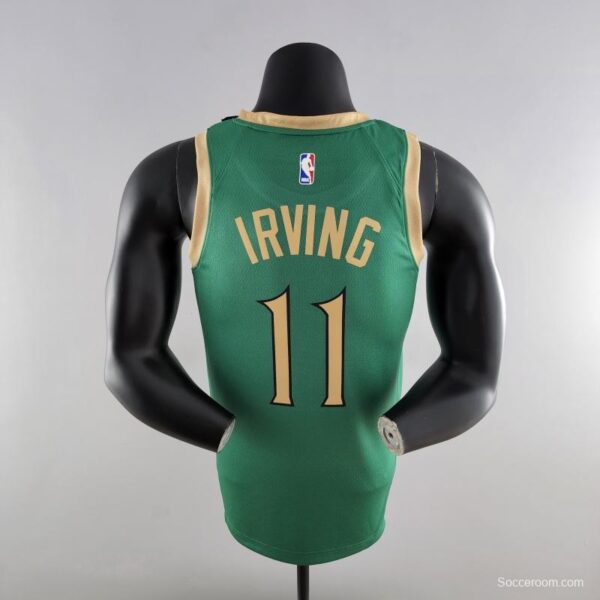 2020 IRVING #11 Boston Celtics City Edition Green NBA Jersey - Image 8