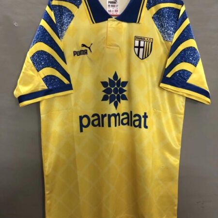 Retro 95/97 Parma Away Yellow Soccer Jersey