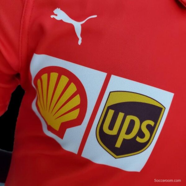 F1 Formula One 2022 Ferrari Polo Red - Image 6
