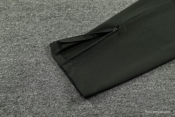 23/24 Barcelona Dark Green Hoodie Half Zipper Jacket+ Pants - Image 15