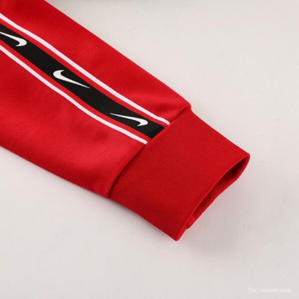 23/24 NIKE Black/Red Full Zipper Hooide Jacket+Pants - Image 8