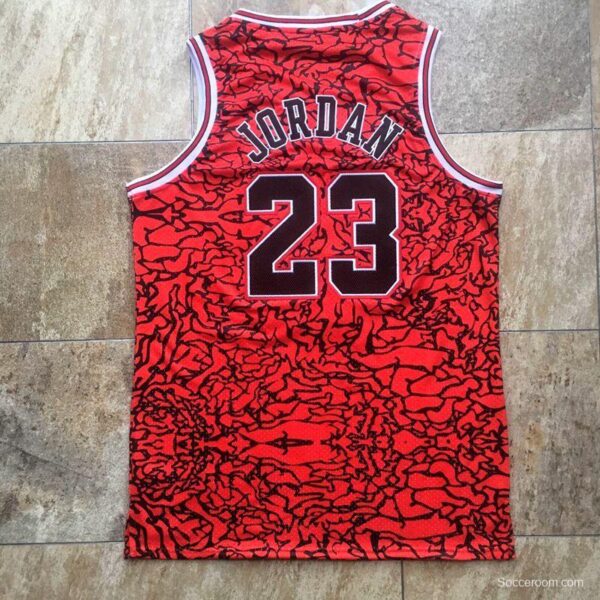 Men's Michael Jordan Red Retro Classic Team Jersey - Image 5