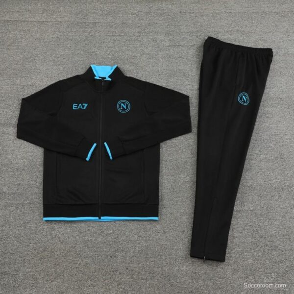 23/24 Napoli Black Full Zipper Jacket+Pants - Image 11