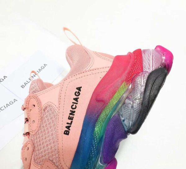 Men/Women Balenciaga Triple S MutiColor Clear Sole Pink Sneaker Item 6380400 - Image 5