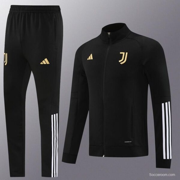 23/24 Juventus Black Full Zipper Jacket+Pants - Image 10