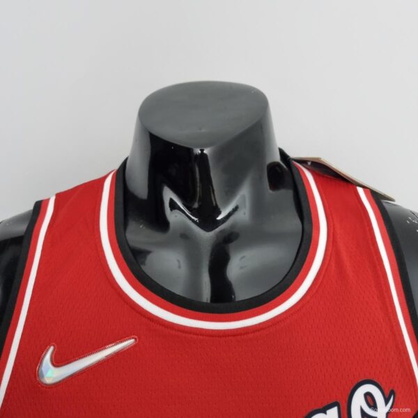75th Anniversary 2022 Season Chicago Bulls CARUSO #6 City Edition Red NBA Jersey - Image 7