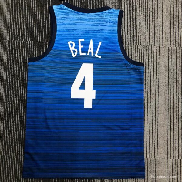 Thai Version Men's Bradley Beal Navy USA Basketball Player Jersey - Image 2