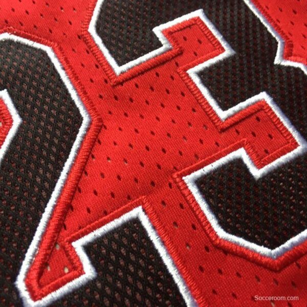 Men's Michael Jordan Red Retro Classic Team Jersey - Image 5